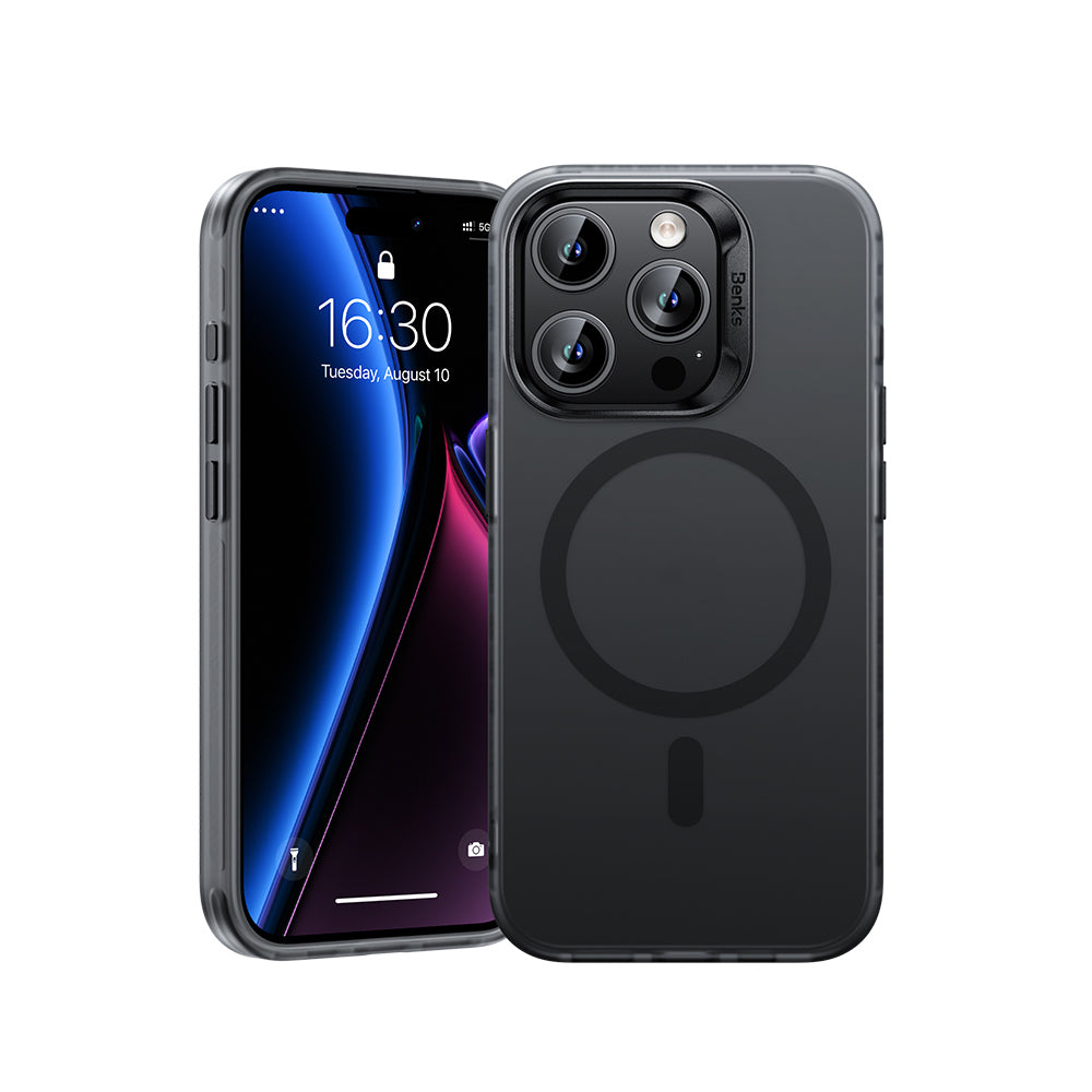 iPhone 16 Pro Max Kılıf M-safe Şarj Özellikli Yeni Seri Benks Lucid Armor Kapak