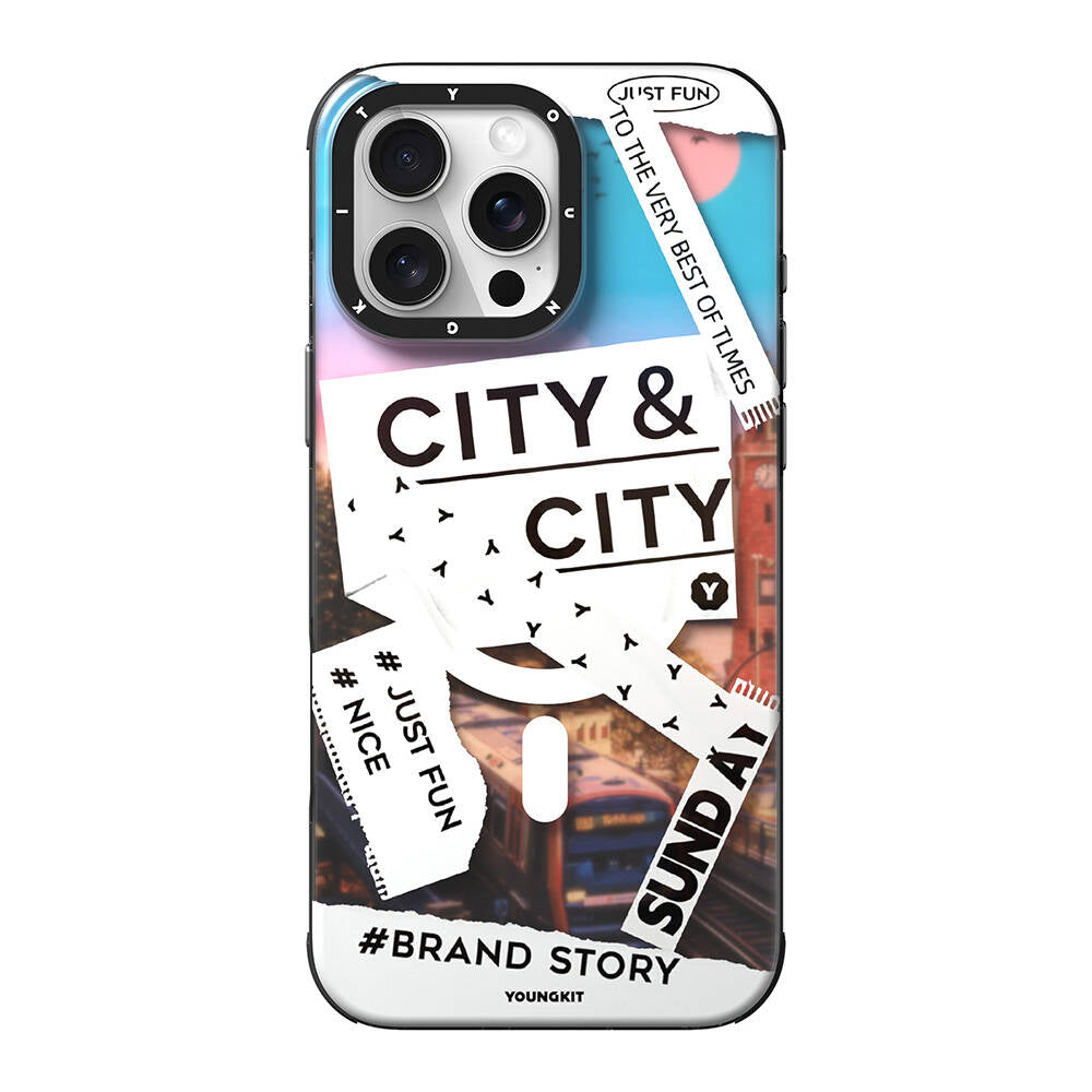 iPhone 16 Pro Max Kılıf M-safe Şarj Özellikli Youngkit A-City Serisi Kapak