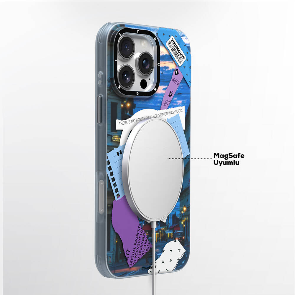 iPhone 16 Pro Max Kılıf M-safe Şarj Özellikli Youngkit A-City Serisi Kapak