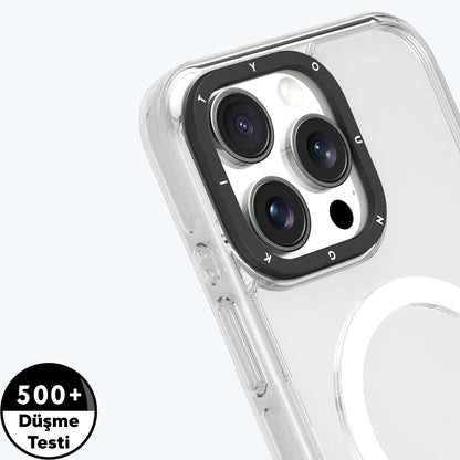 iPhone 16 Pro Max Kılıf M-safe Şarj Özellikli YoungKit Crystal Color Serisi Kapak