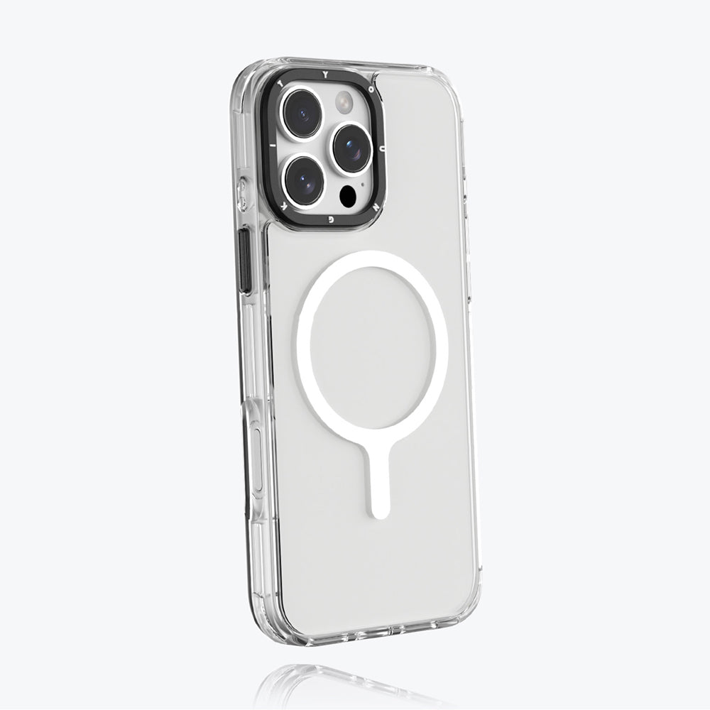 iPhone 16 Pro Max Kılıf M-safe Şarj Özellikli YoungKit Crystal Color Serisi Kapak