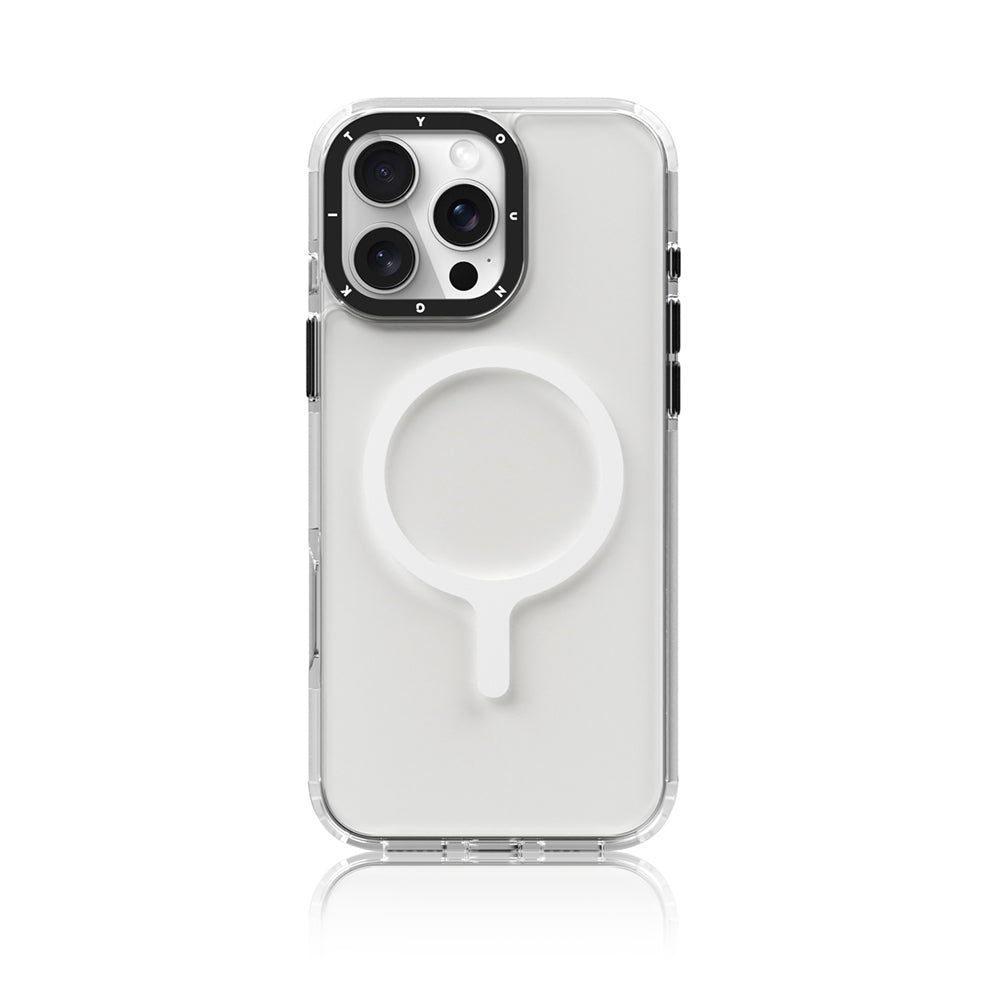 iPhone 16 Pro Max Kılıf M-safe Şarj Özellikli YoungKit Crystal Color Serisi Kapak