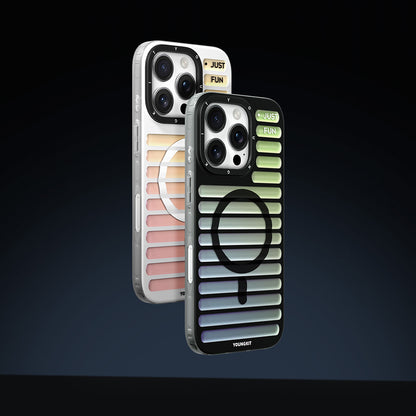 iPhone 16 Pro Max Kılıf M-safe Şarj Özellikli Youngkit Geek Serisi Kapak