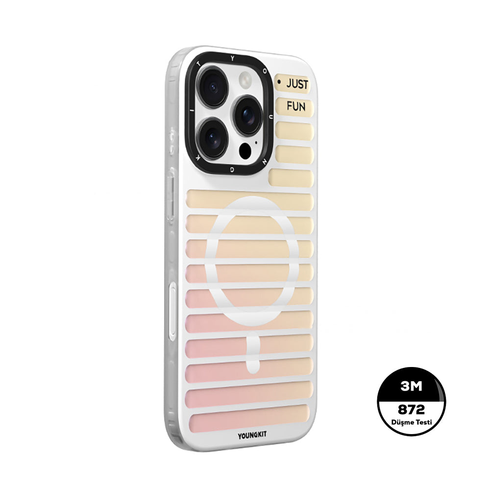 iPhone 16 Pro Max Kılıf M-safe Şarj Özellikli Youngkit Geek Serisi Kapak