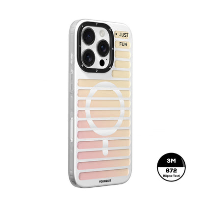 iPhone 16 Pro Max Kılıf M-safe Şarj Özellikli Youngkit Geek Serisi Kapak