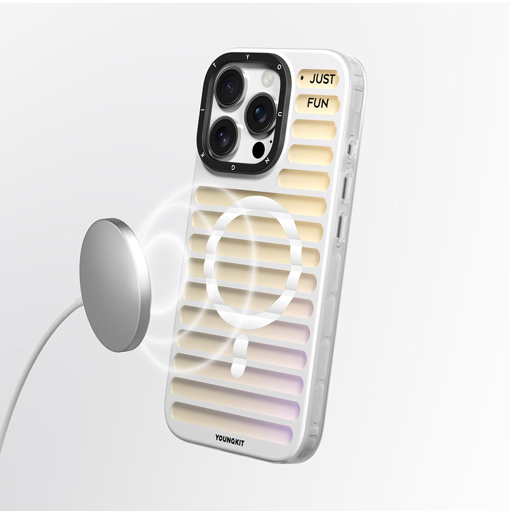 iPhone 16 Pro Max Kılıf M-safe Şarj Özellikli Youngkit Geek Serisi Kapak