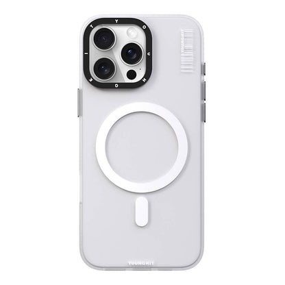 iPhone 16 Pro Max Kılıf M-safe Şarj Özellikli Youngkit Hidden Sand Serisi Kapak