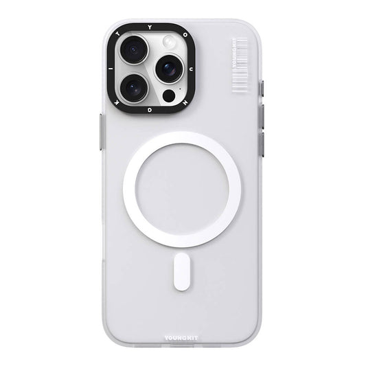 iPhone 16 Pro Max Kılıf M-safe Şarj Özellikli Youngkit Hidden Sand Serisi Kapak