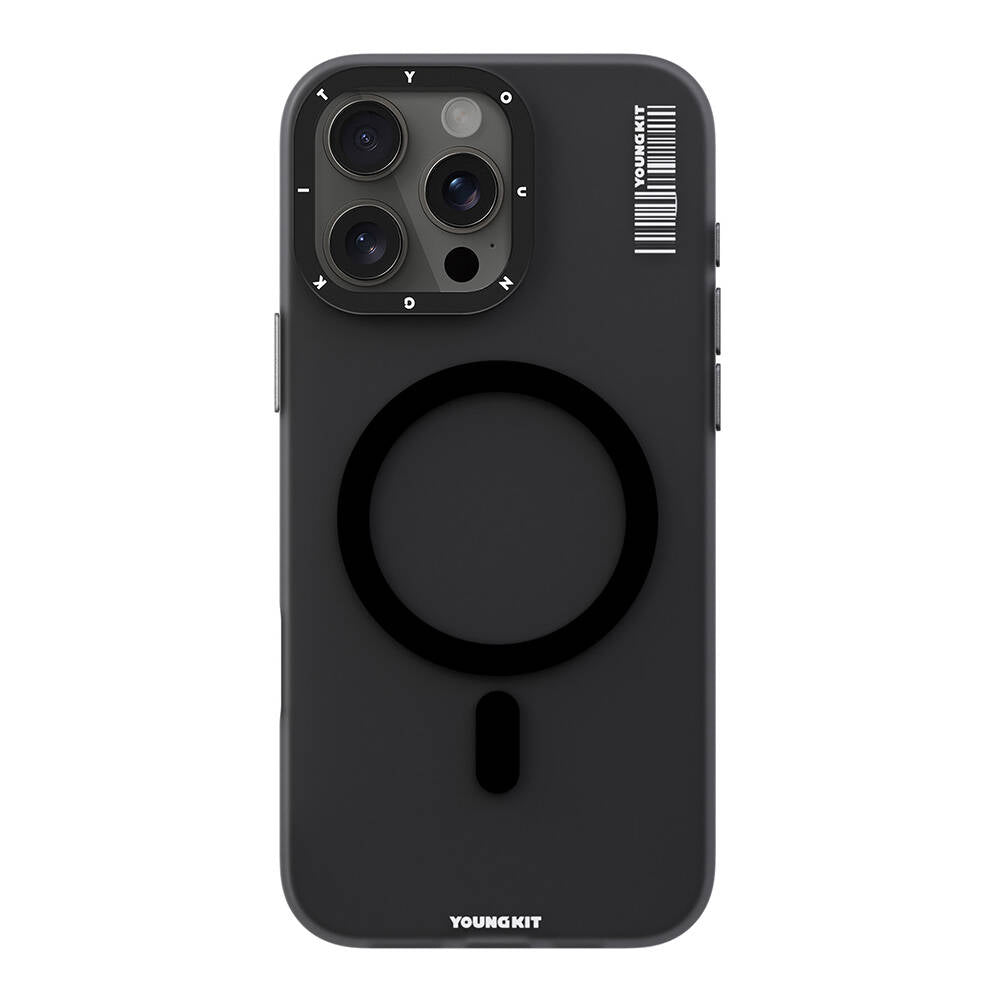iPhone 16 Pro Max Kılıf M-safe Şarj Özellikli Youngkit Hidden Sand Serisi Kapak