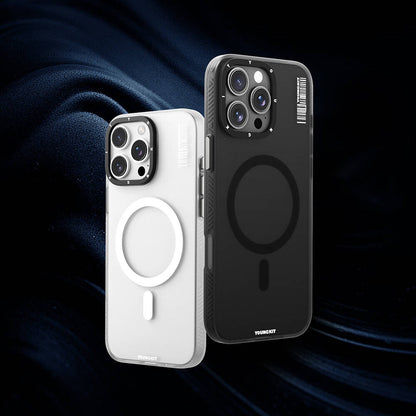 iPhone 16 Pro Max Kılıf M-safe Şarj Özellikli Youngkit Hidden Sand Serisi Kapak