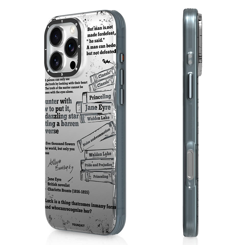 iPhone 16 Pro Max Kılıf M-safe Şarj Özellikli Youngkit Literary Serisi Classic Kapak