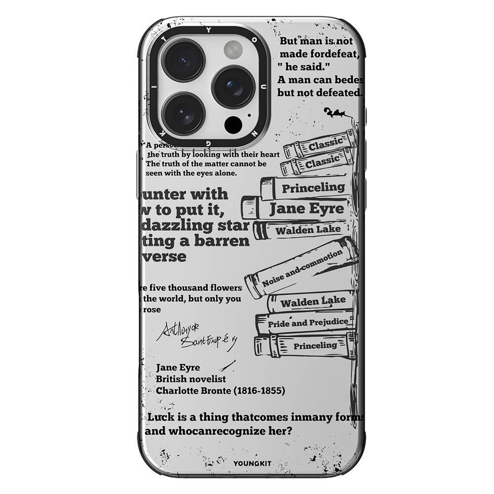 iPhone 16 Pro Max Kılıf M-safe Şarj Özellikli Youngkit Literary Serisi Classic Kapak