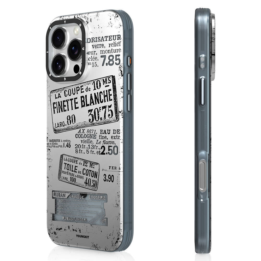 iPhone 16 Pro Max Kılıf M-safe Şarj Özellikli Youngkit Literary Serisi Retro Magz Kapak