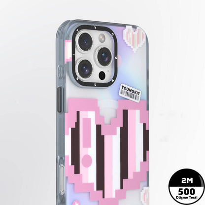 iPhone 16 Pro Max Kılıf M-safe Şarj Özellikli Youngkit Love Serisi Kapak