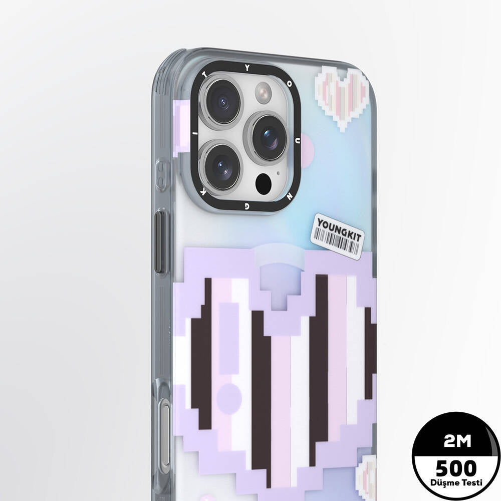 iPhone 16 Pro Max Kılıf M-safe Şarj Özellikli Youngkit Love Serisi Kapak