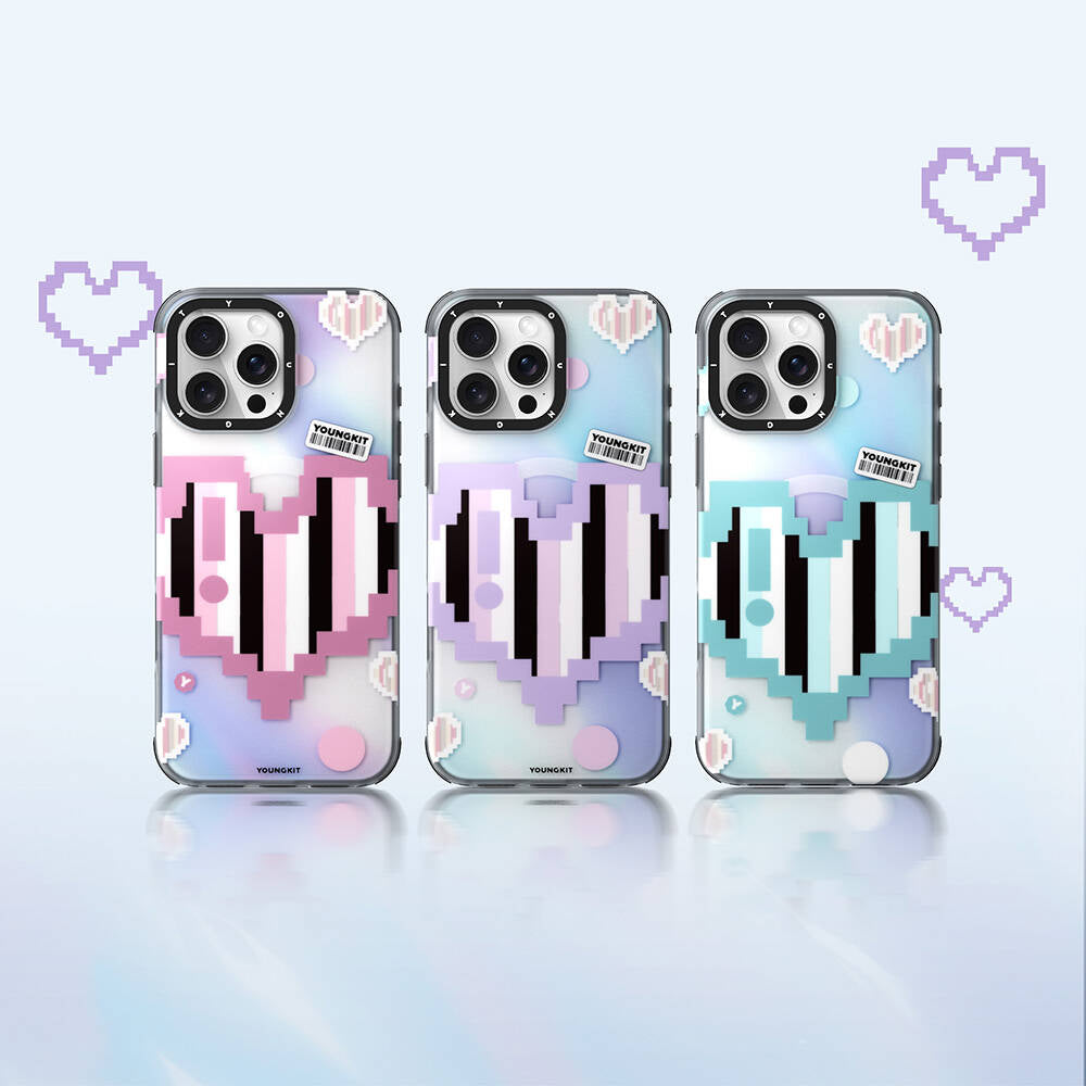 iPhone 16 Pro Max Kılıf M-safe Şarj Özellikli Youngkit Love Serisi Kapak