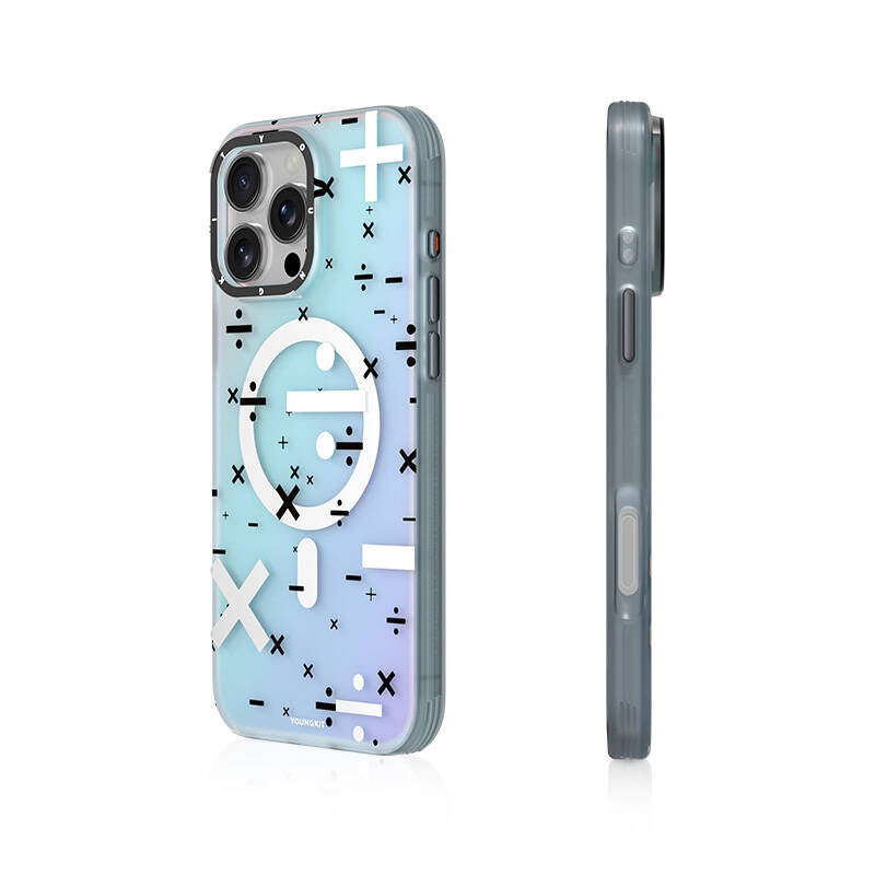 iPhone 16 Pro Max Kılıf M-safe Şarj Özellikli Youngkit Mathematical Serisi Kapak