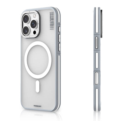 iPhone 16 Pro Max Kılıf M-safe Şarj Özellikli Youngkit Rock Sand Serisi Kapak