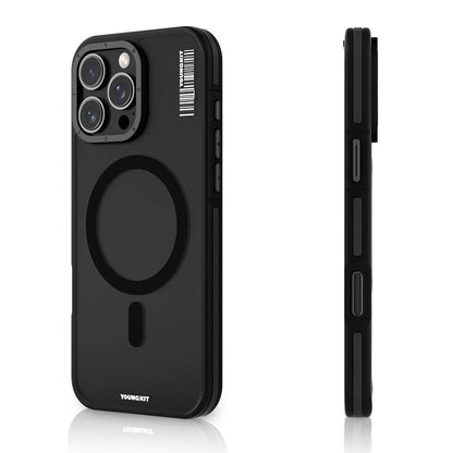 iPhone 16 Pro Max Kılıf M-safe Şarj Özellikli Youngkit Rock Sand Serisi Kapak