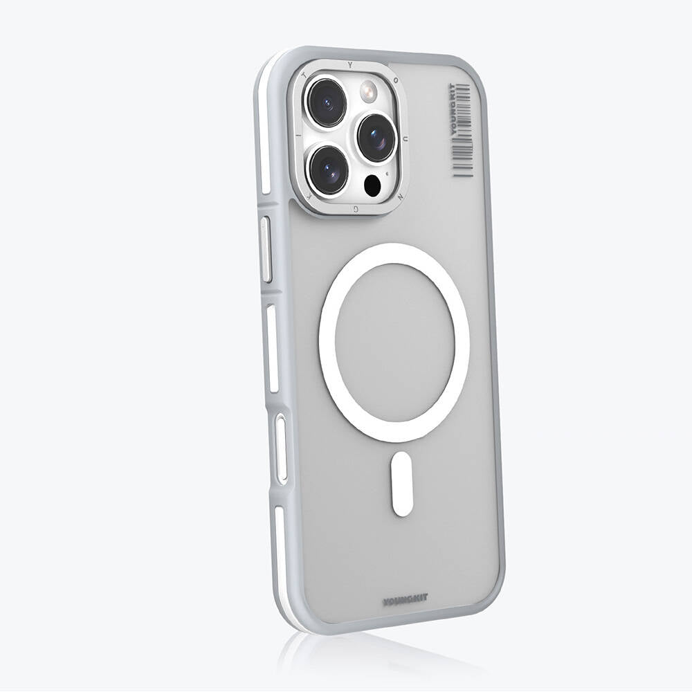 iPhone 16 Pro Max Kılıf M-safe Şarj Özellikli Youngkit Rock Sand Serisi Kapak