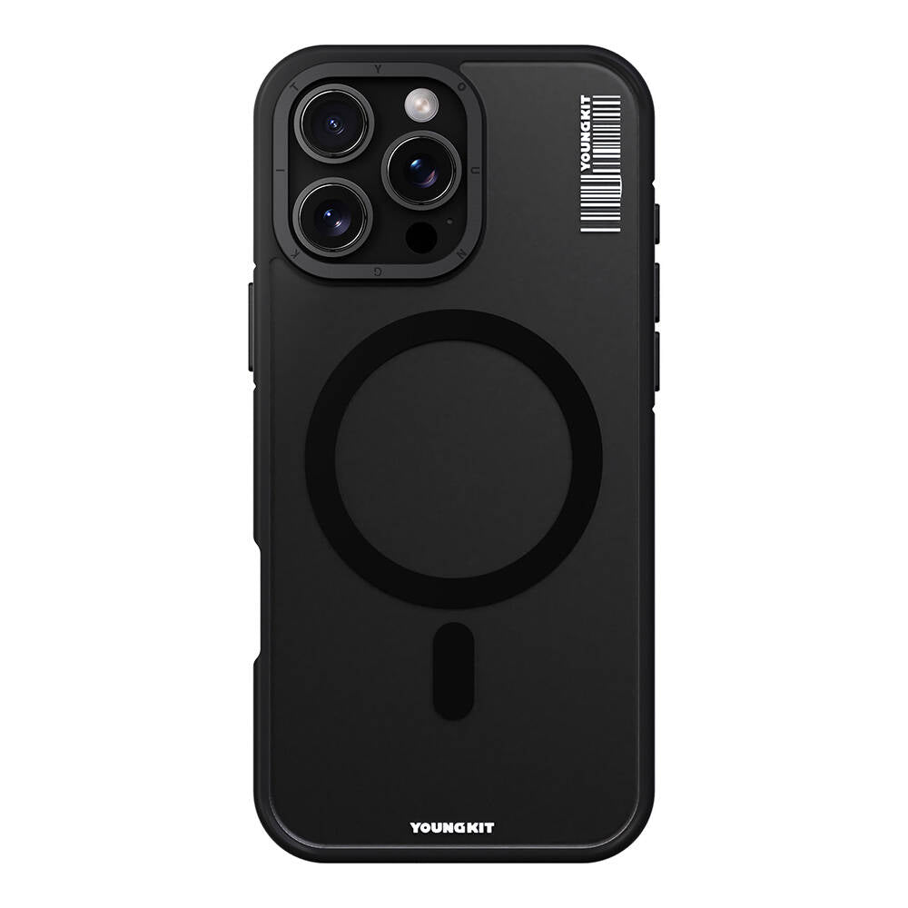 iPhone 16 Pro Max Kılıf M-safe Şarj Özellikli Youngkit Rock Sand Serisi Kapak