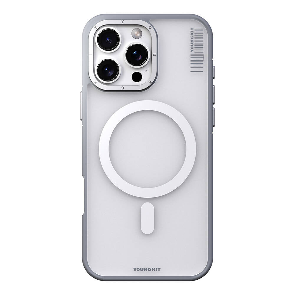 iPhone 16 Pro Max Kılıf M-safe Şarj Özellikli Youngkit Rock Sand Serisi Kapak