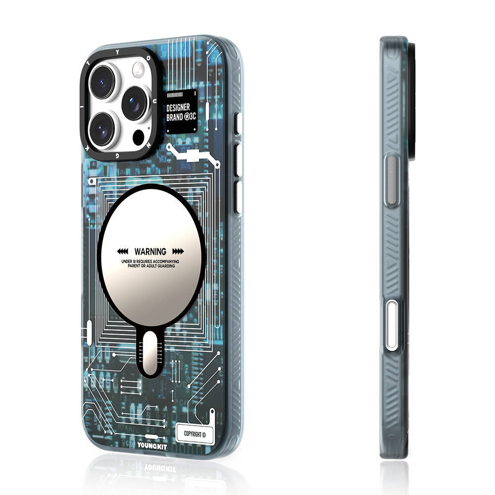 iPhone 16 Pro Max Kılıf M-safe Şarj Özellikli Youngkit Technology Serisi Kapak