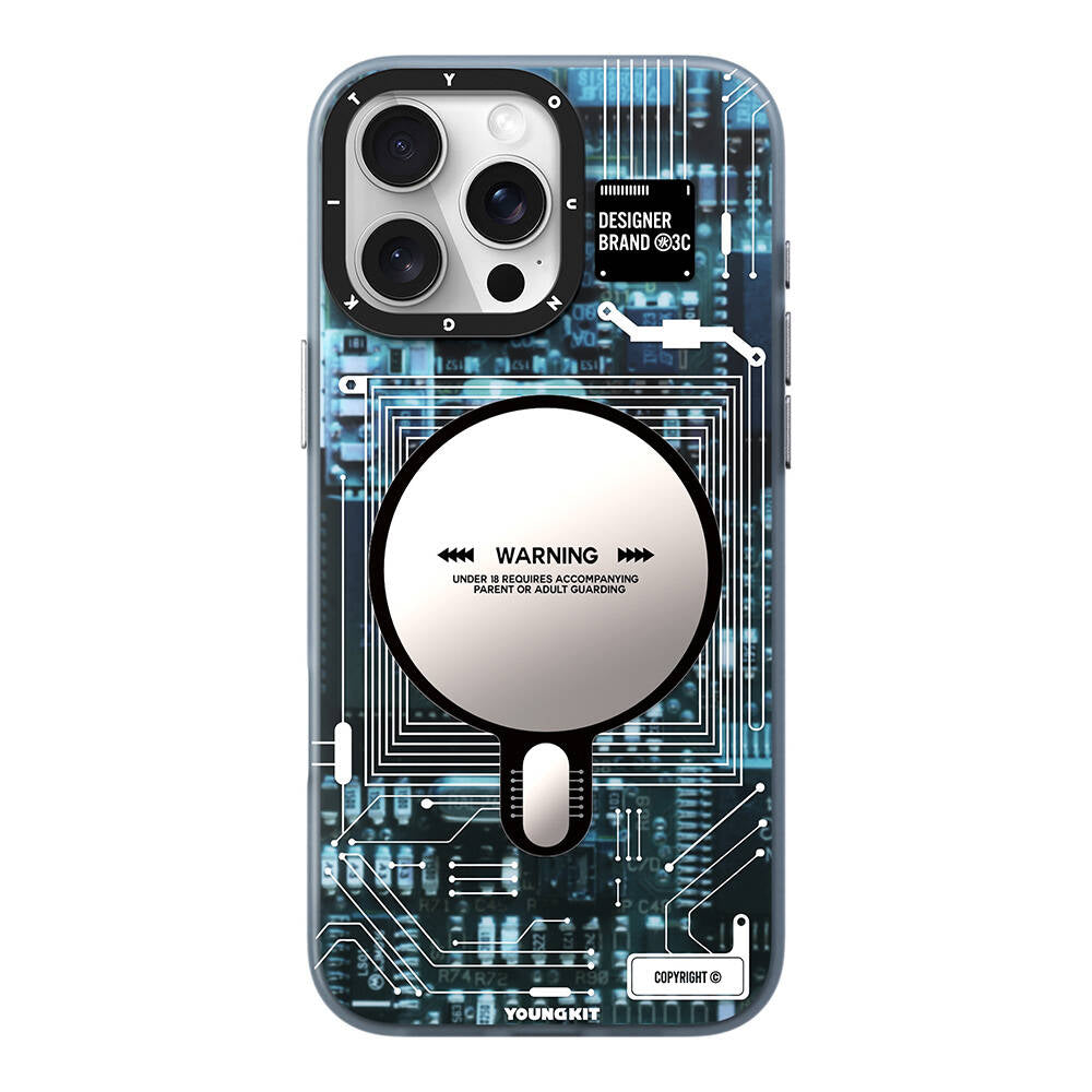 iPhone 16 Pro Max Kılıf M-safe Şarj Özellikli Youngkit Technology Serisi Kapak