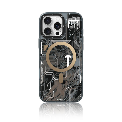iPhone 16 Pro Max Kılıf M-safe Şarj Özellikli Youngkit Technology Serisi Kapak