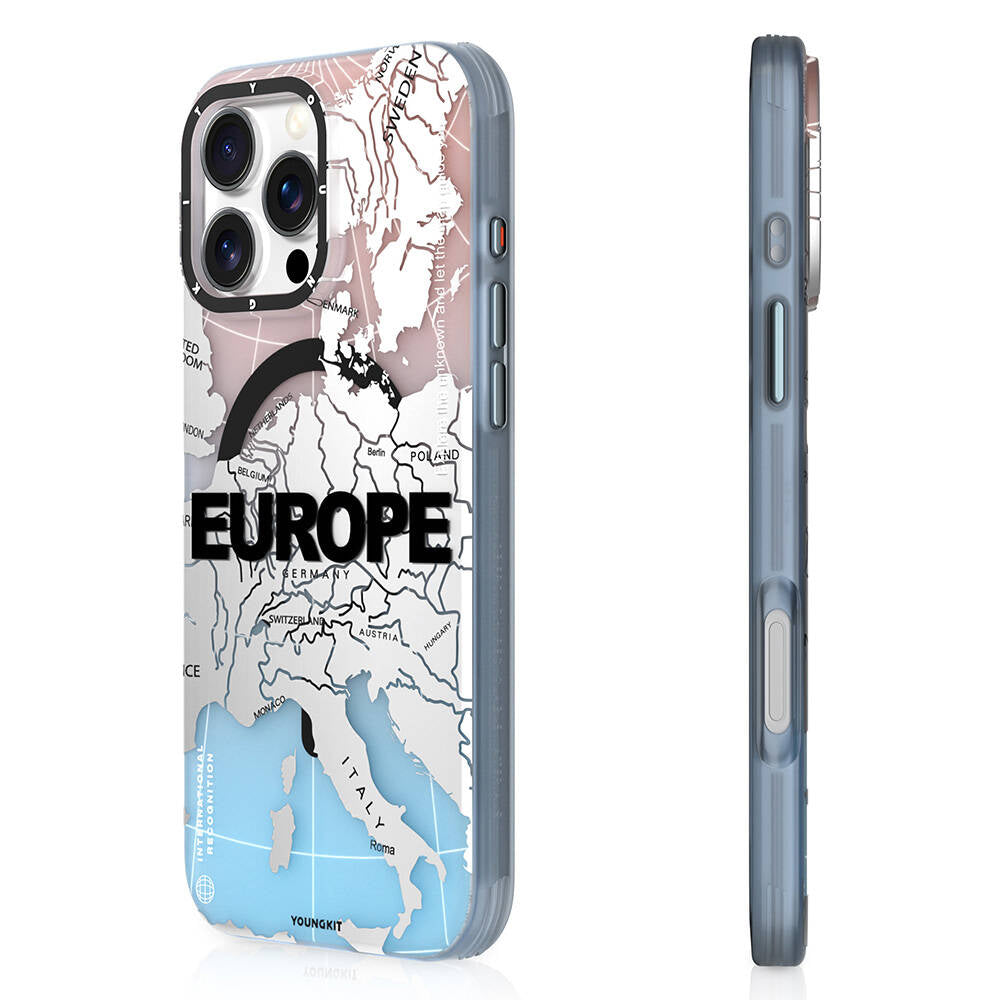 iPhone 16 Pro Max Kılıf M-safe Şarj Özellikli Youngkit Universal Serisi Kapak