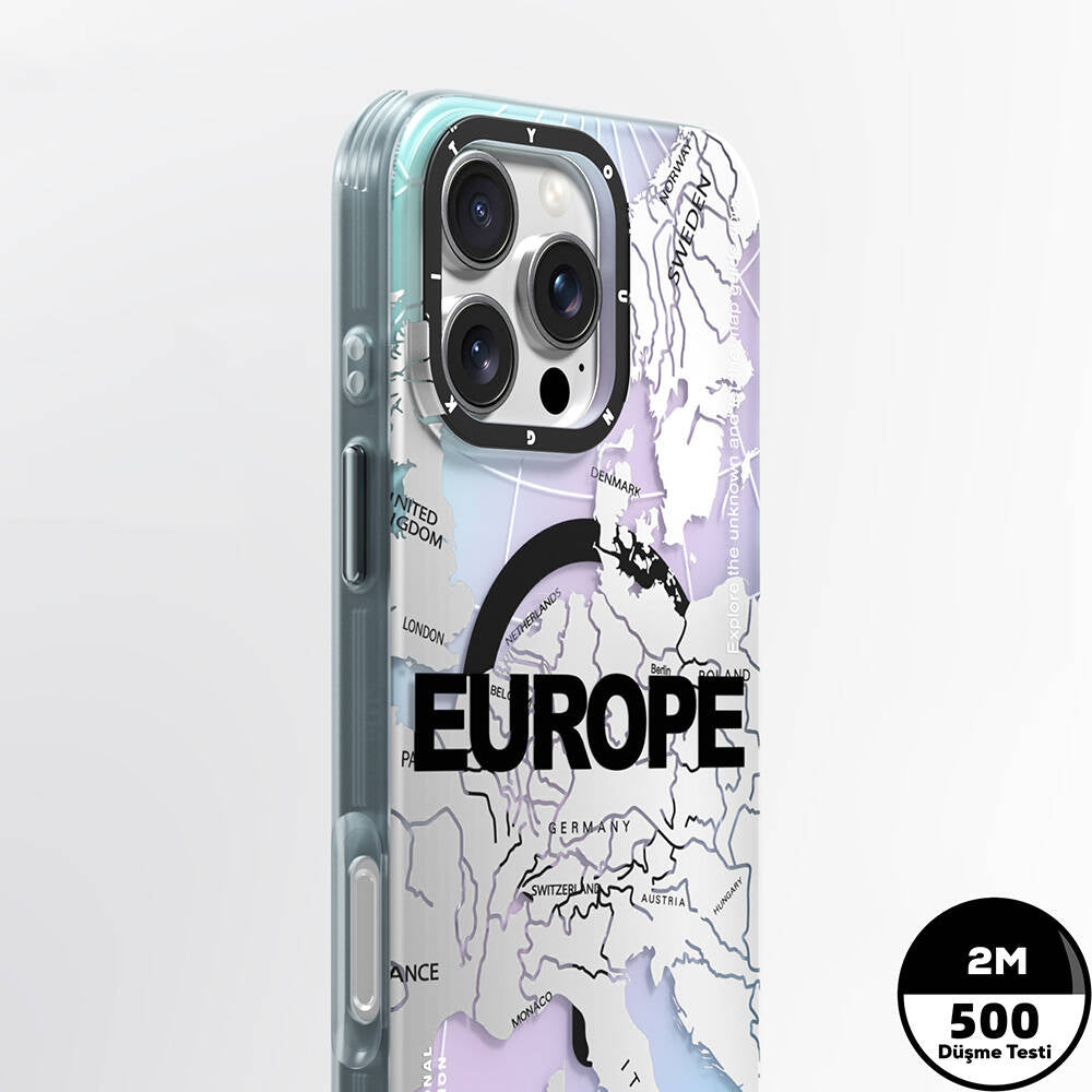 iPhone 16 Pro Max Kılıf M-safe Şarj Özellikli Youngkit Universal Serisi Kapak