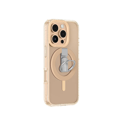 iPhone 16 Pro Max Kılıf M-safe Şarj Özellikli Yüzük Standlı Amazingthing Titan Pro Serisi Kapak