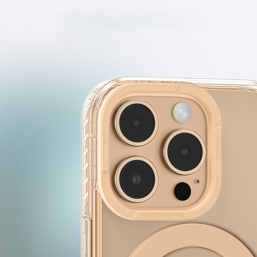 iPhone 16 Pro Max Kılıf M-safe Şarj Özellikli Yüzük Standlı Amazingthing Titan Pro Serisi Kapak