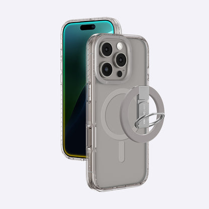 iPhone 16 Pro Max Kılıf M-safe Şarj Özellikli Yüzük Standlı Amazingthing Titan Pro Serisi Kapak