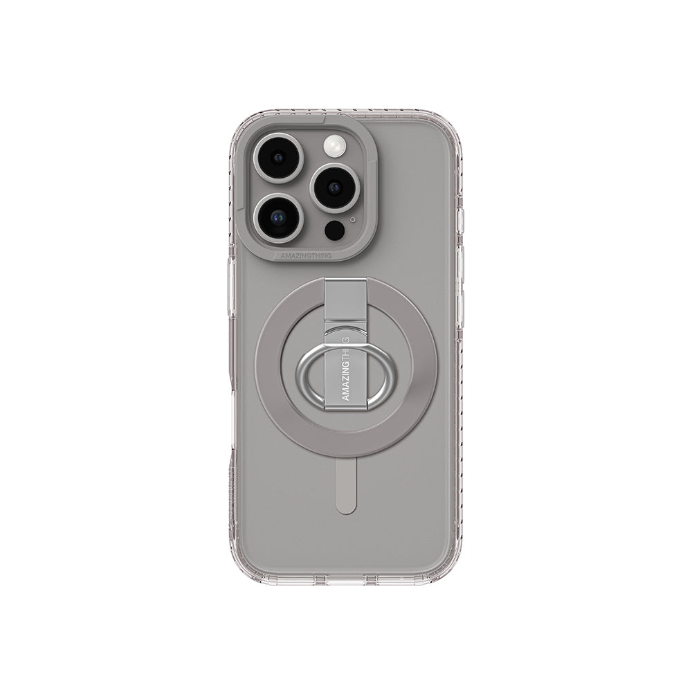 iPhone 16 Pro Max Kılıf M-safe Şarj Özellikli Yüzük Standlı Amazingthing Titan Pro Serisi Kapak