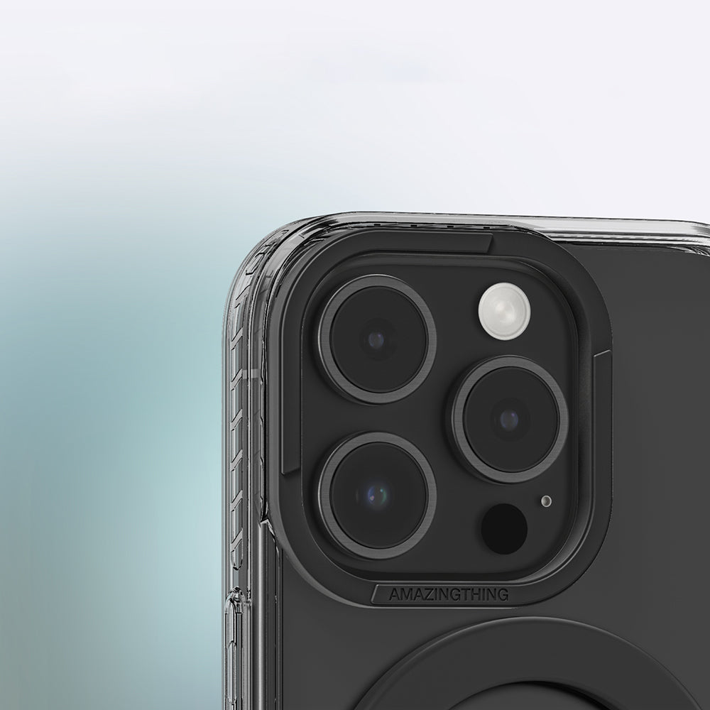 iPhone 16 Pro Max Kılıf M-safe Şarj Özellikli Yüzük Standlı Amazingthing Titan Pro Serisi Kapak