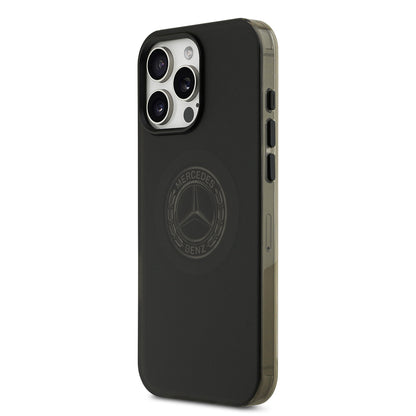 iPhone 16 Pro Max Kılıf Mercedes Benz Orjinal Lisanslı M-safe Şarj Özellikli Buzlu PC Nostaljik Yıldız Dizayn Kapak