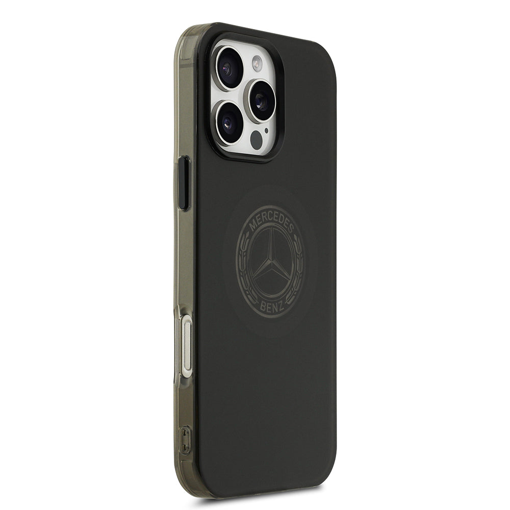 iPhone 16 Pro Max Kılıf Mercedes Benz Orjinal Lisanslı M-safe Şarj Özellikli Buzlu PC Nostaljik Yıldız Dizayn Kapak