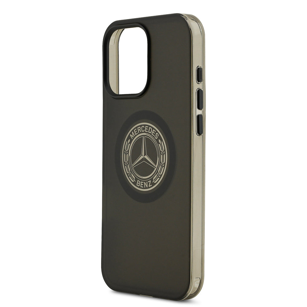 iPhone 16 Pro Max Kılıf Mercedes Benz Orjinal Lisanslı M-safe Şarj Özellikli Buzlu PC Nostaljik Yıldız Dizayn Kapak