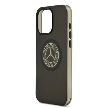 iPhone 16 Pro Max Kılıf Mercedes Benz Orjinal Lisanslı M-safe Şarj Özellikli Buzlu PC Nostaljik Yıldız Dizayn Kapak