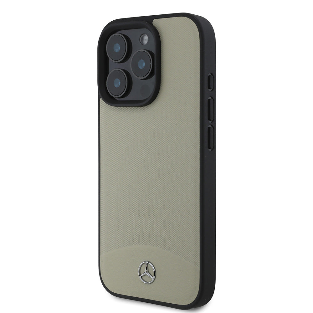 iPhone 16 Pro Max Kılıf Mercedes Benz Orjinal Lisanslı M-safe Şarj Özellikli Dokulu ve Düz Deri Kapak