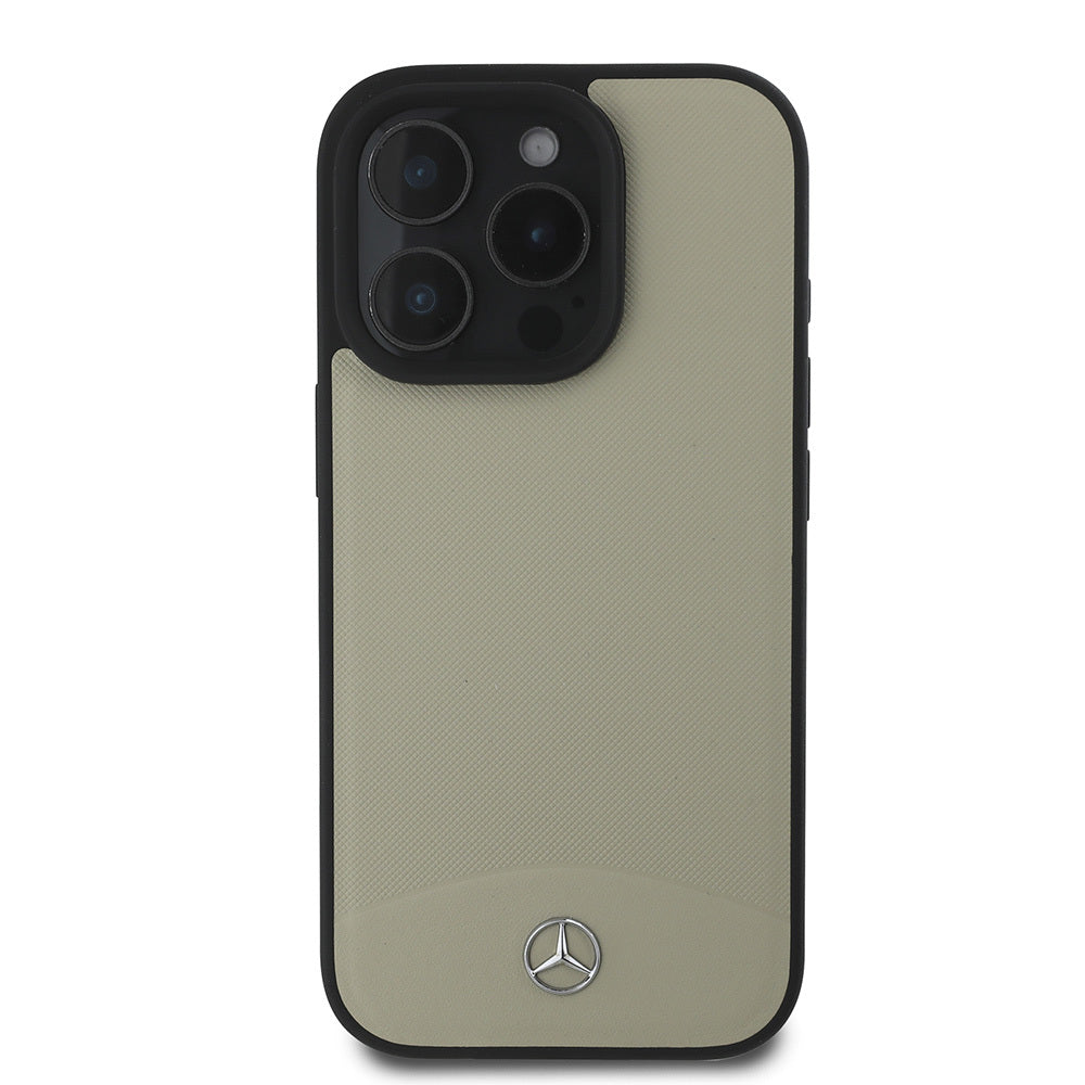 iPhone 16 Pro Max Kılıf Mercedes Benz Orjinal Lisanslı M-safe Şarj Özellikli Dokulu ve Düz Deri Kapak