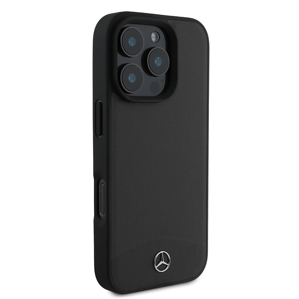 iPhone 16 Pro Max Kılıf Mercedes Benz Orjinal Lisanslı M-safe Şarj Özellikli Dokulu ve Düz Deri Kapak