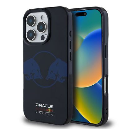 iPhone 16 Pro Max Kılıf Redbull Orjinal Lisanslı M-safe Şarj Özellikli IML Çift Boğa Baskılı Sert Kapak