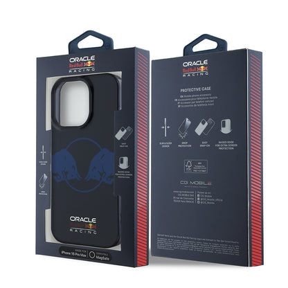 iPhone 16 Pro Max Kılıf Redbull Orjinal Lisanslı M-safe Şarj Özellikli IML Çift Boğa Baskılı Sert Kapak