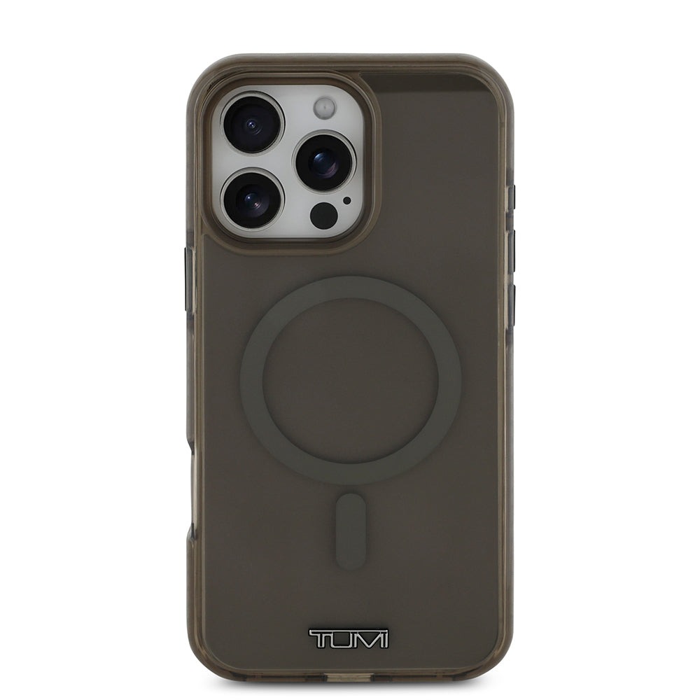 iPhone 16 Pro Max Kılıf TUMI Orjinal Lisanslı M-safe Şarj Özellikli Airbagli Transparan Kapak