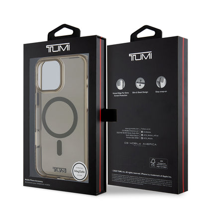 iPhone 16 Pro Max Kılıf TUMI Orjinal Lisanslı M-safe Şarj Özellikli Airbagli Transparan Kapak