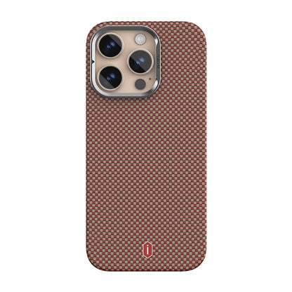 iPhone 16 Pro Max Kılıf Wiwu DCC-208 M-safe Şarj Özellikli Kamera Standlı Aramid Fiber Tasarım Kevlar Kapak