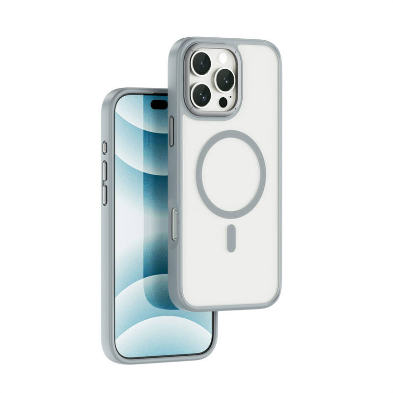 iPhone 16 Pro Max Kılıf Wiwu FGG-012 ArmorPro Serisi M-safe Şarj Özellikli Parmak İzi Bırakmayan Kılıf