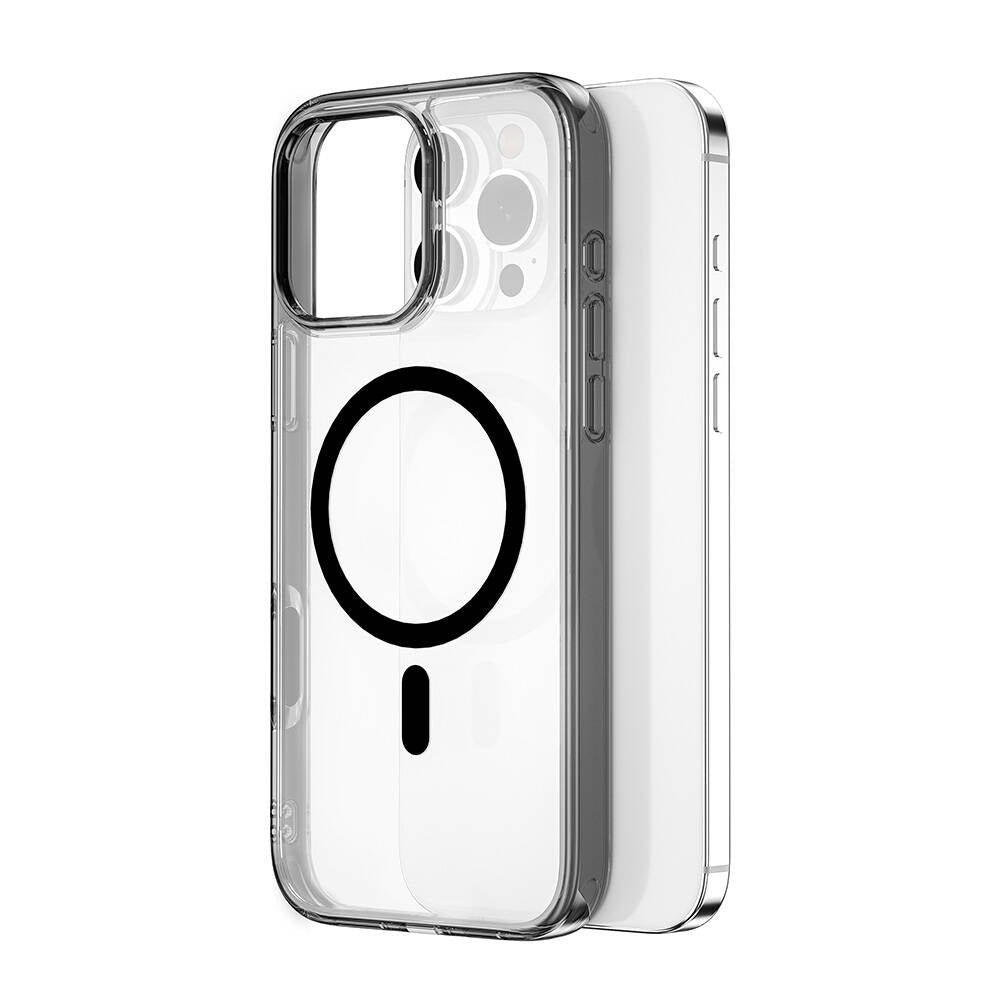 iPhone 16 Pro Max Kılıf Wiwu MCC-101 iShield Pro Serisi M-safe Şarj Özellikli Crystal Sert PC Kapak